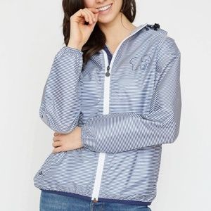 Ivory Ella Recycled Poly Stripe Windbreaker